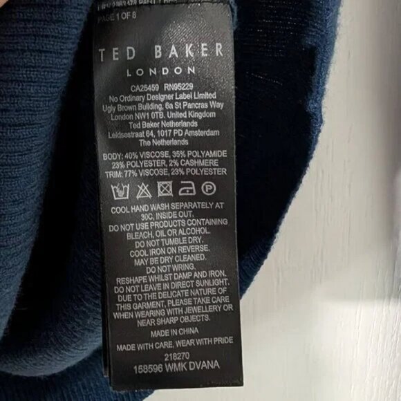 Ted Baker | Dvana ribbed turtleneck with frilled detail - Picture 8 of 14